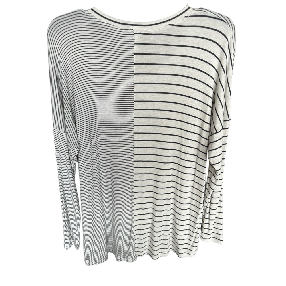Cabi Pivot Tee - Pewter Stripe Size Xsmall - image 5
